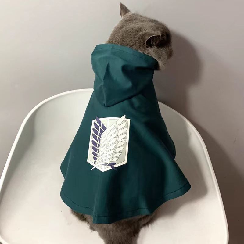 Attack Titan Cloak - Dog Cloak Cat Cloak Anime Halloween