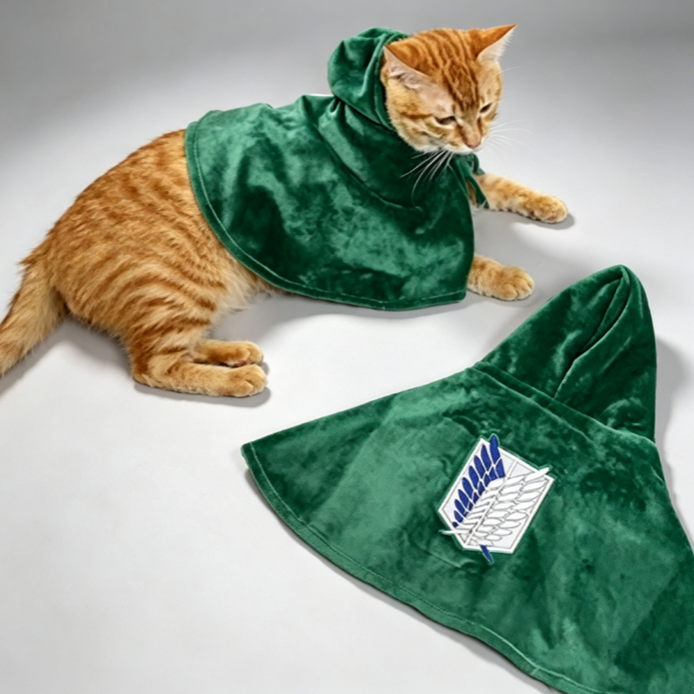 Attack Titan Cloak - Double wings Dog Cat Cloak Anime