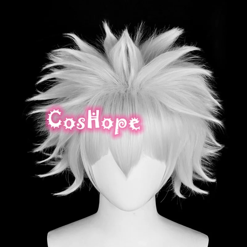Anime Cosplay Youtube Shorts - f,5.g'6\j/8,Killua Zoldyck Short Silver White Anime