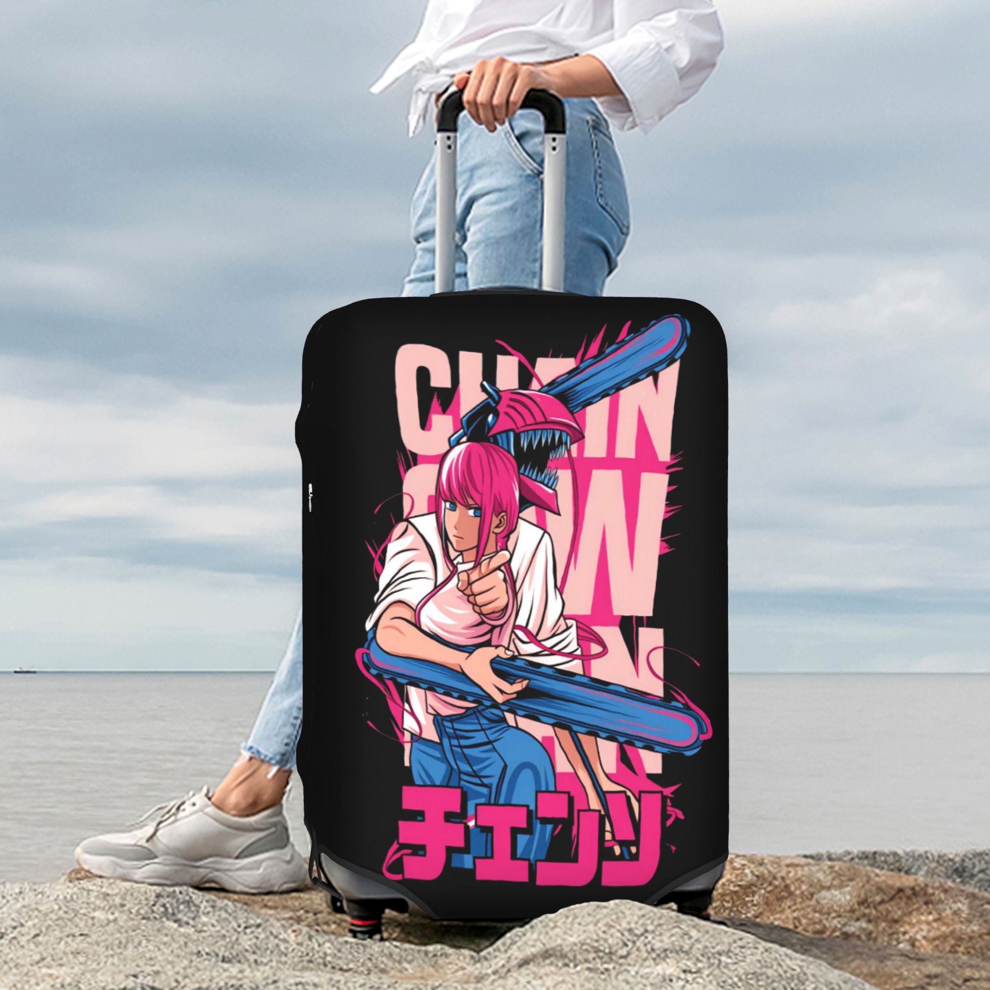 Anime Cosplay Chainsaw Man - Chainsaw Man Makima Suitcase Cover Elastic