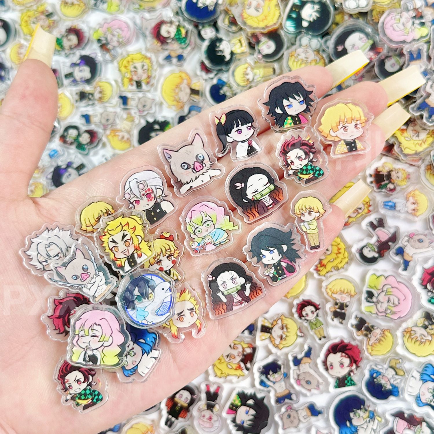 50/100Pcs 1/2cm Mini Demon Sla - Anime Cosplay Demon Slayer recension och pris