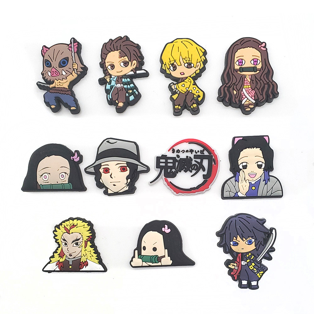 11pcs Set Demon Slayer Cartoon - Anime Cosplay Demon Slayer recension och pris