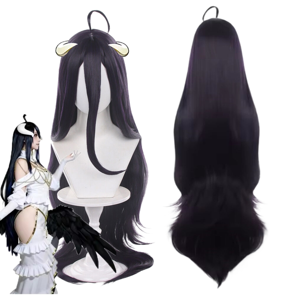 Albedo 100cm Long Straight Cos - Anime Cosplay Albedo recension och pris