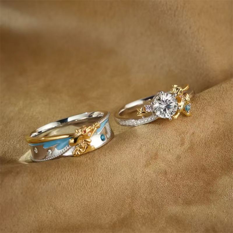 Pokémon Riolu Couple Rings - C - Anime Cosplay Couple recension och pris