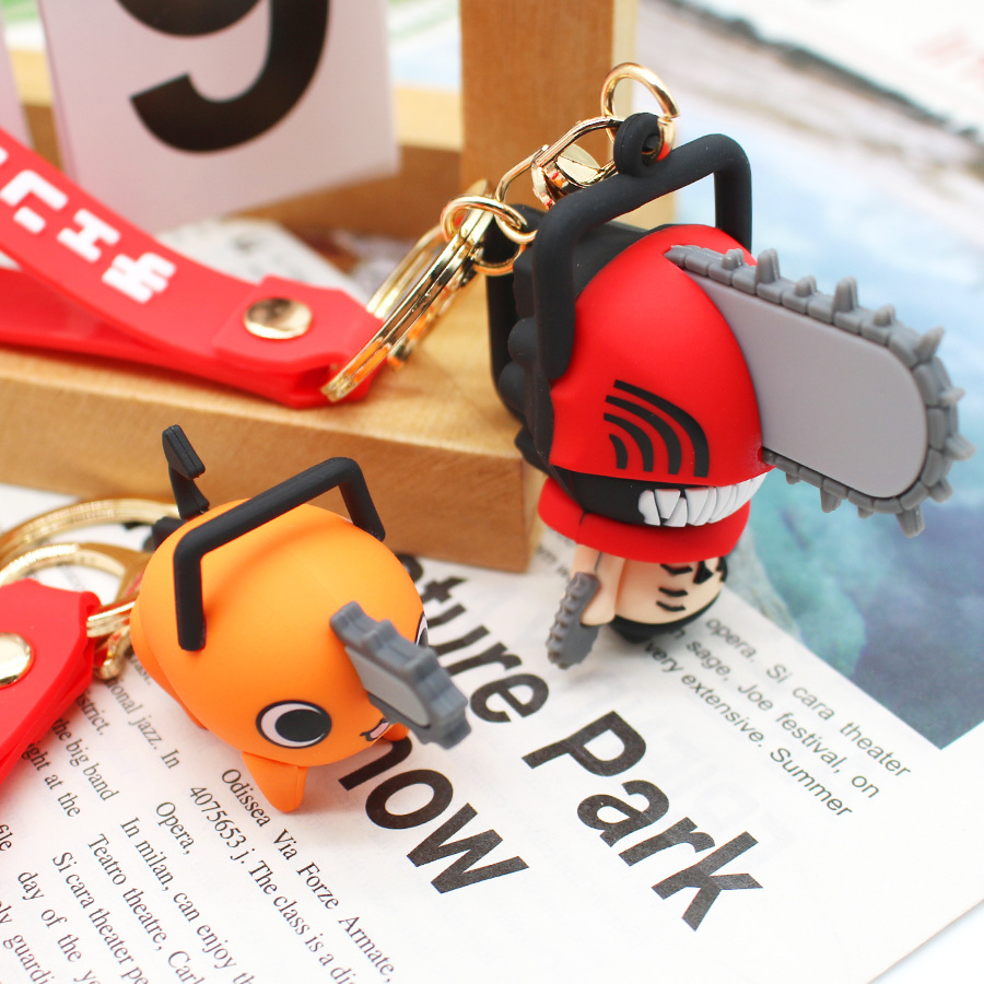 !!Chainsaw Man Keychains Carto - Anime Cosplay Chainsaw Man recension och pris