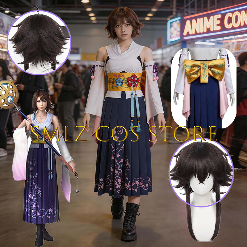Smlz FFX Yuna Cosplay Anime FF - Anime Cosplay Outfits For Women recension och pris