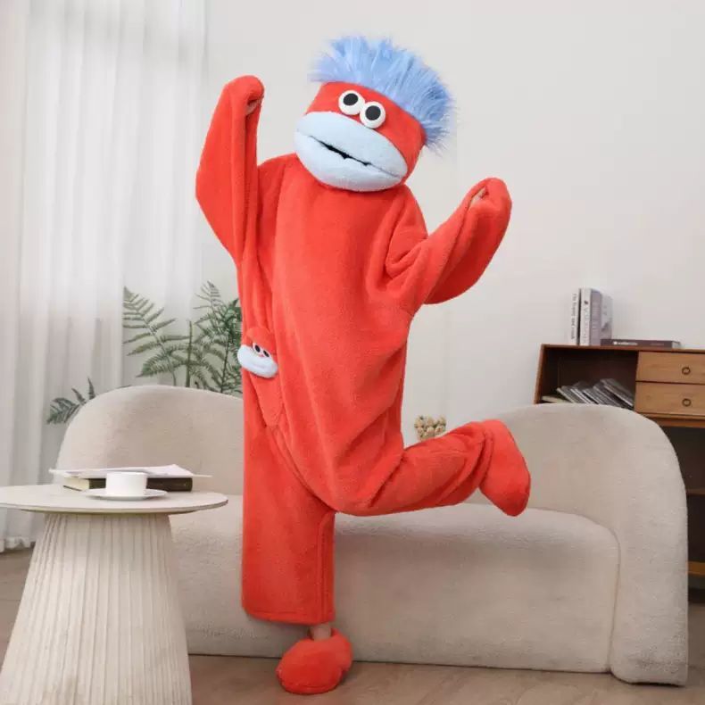 Cute Cartoon Big Mouth Monster - Anime Cosplay Couple recension och pris
