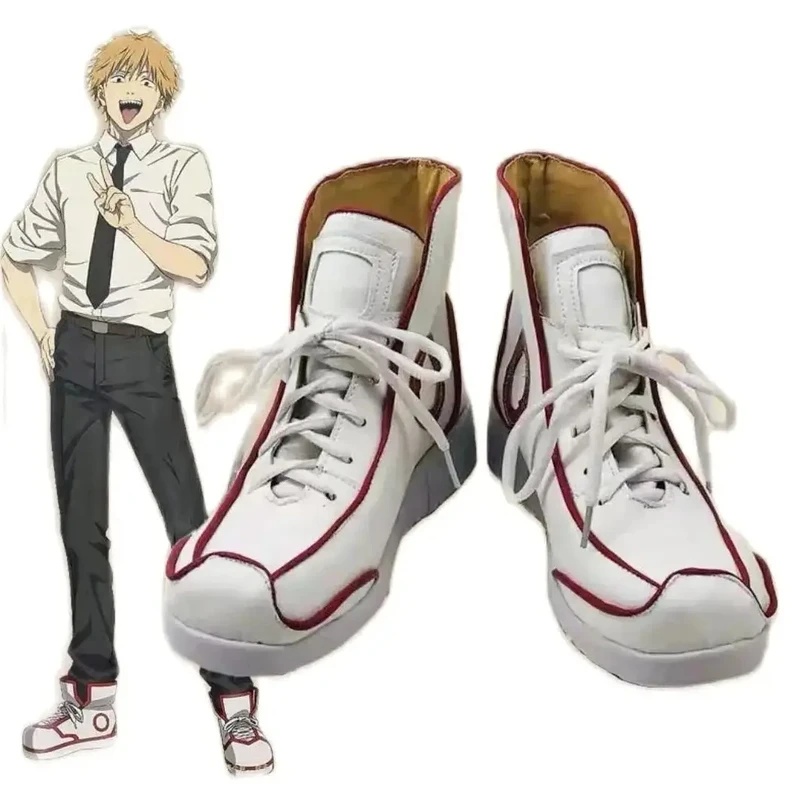 U5GG Cos White Sneaker Boots C - Anime Cosplay Chainsaw Man recension och pris