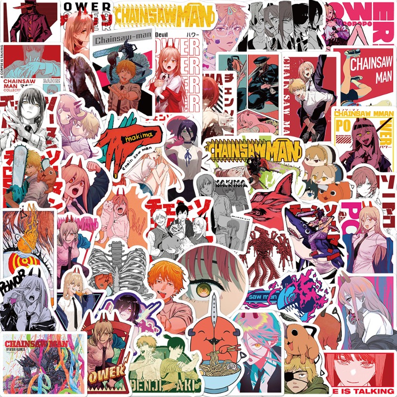 50pcs Anime Chainsaw Man Stick - Anime Cosplay Chainsaw Man recension och pris
