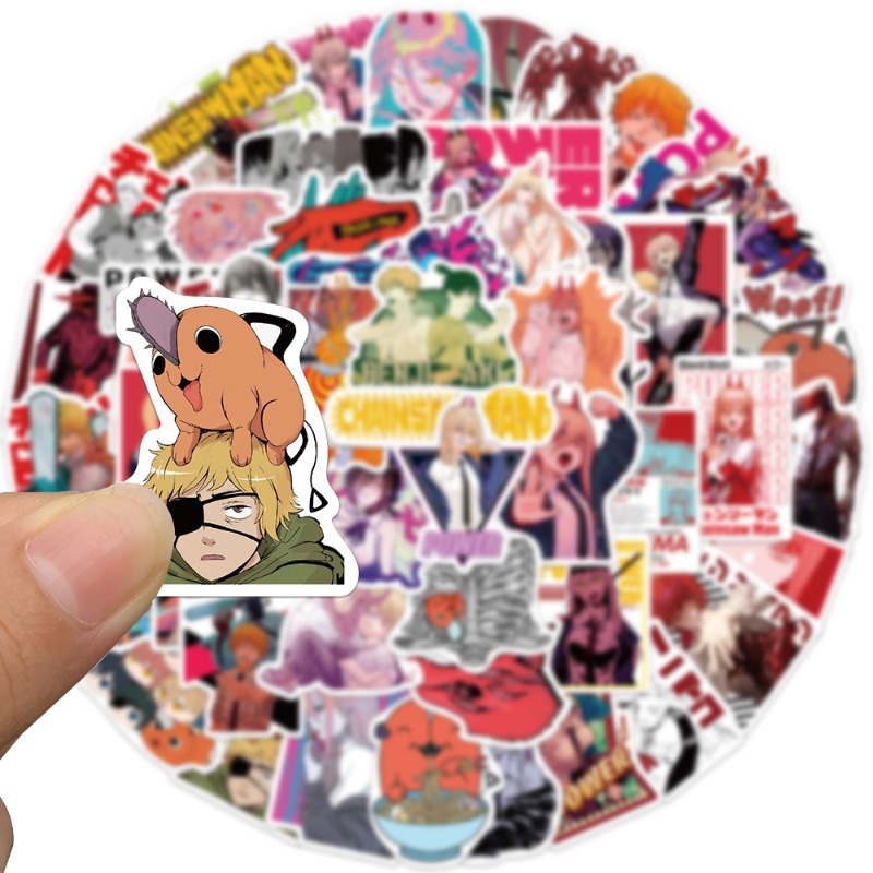 50pcs Anime Chainsaw Man Stick - Anime Cosplay Chainsaw Man recension och pris