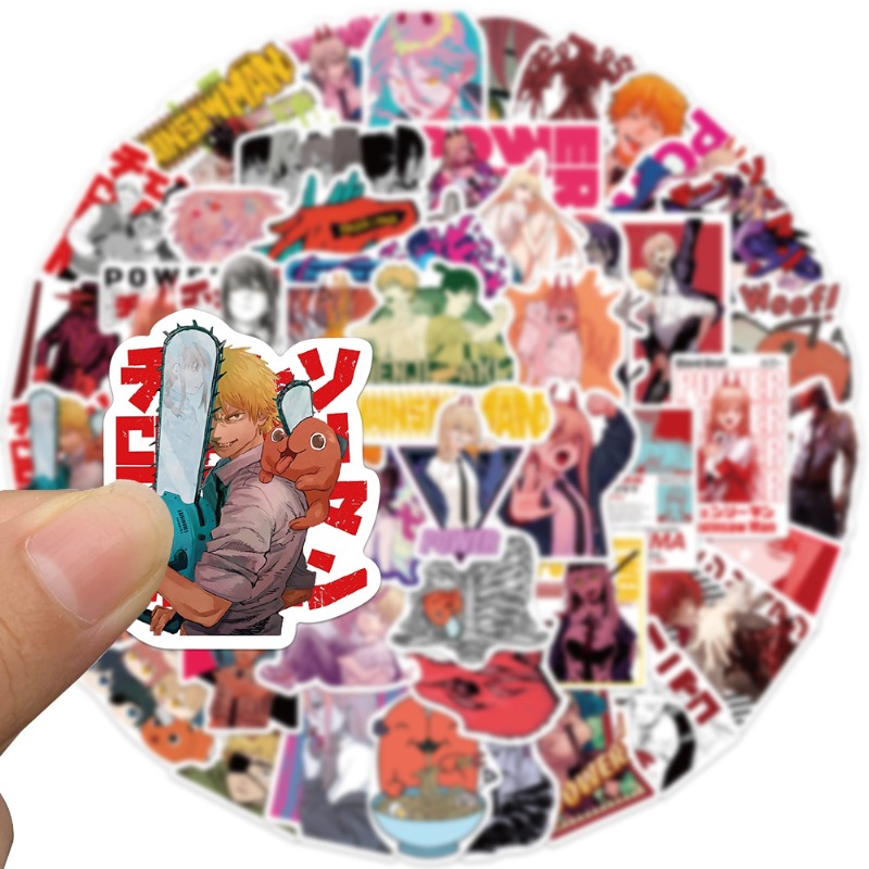 50pcs Anime Chainsaw Man Stick - Anime Cosplay Chainsaw Man recension och pris