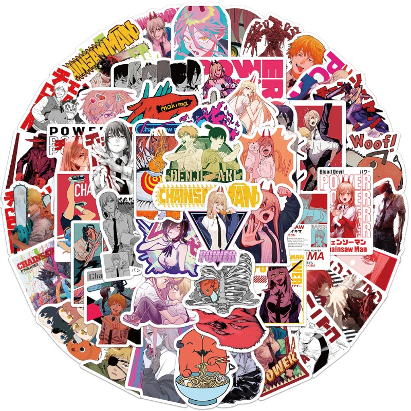 50pcs Anime Chainsaw Man Stick - Anime Cosplay Chainsaw Man recension och pris