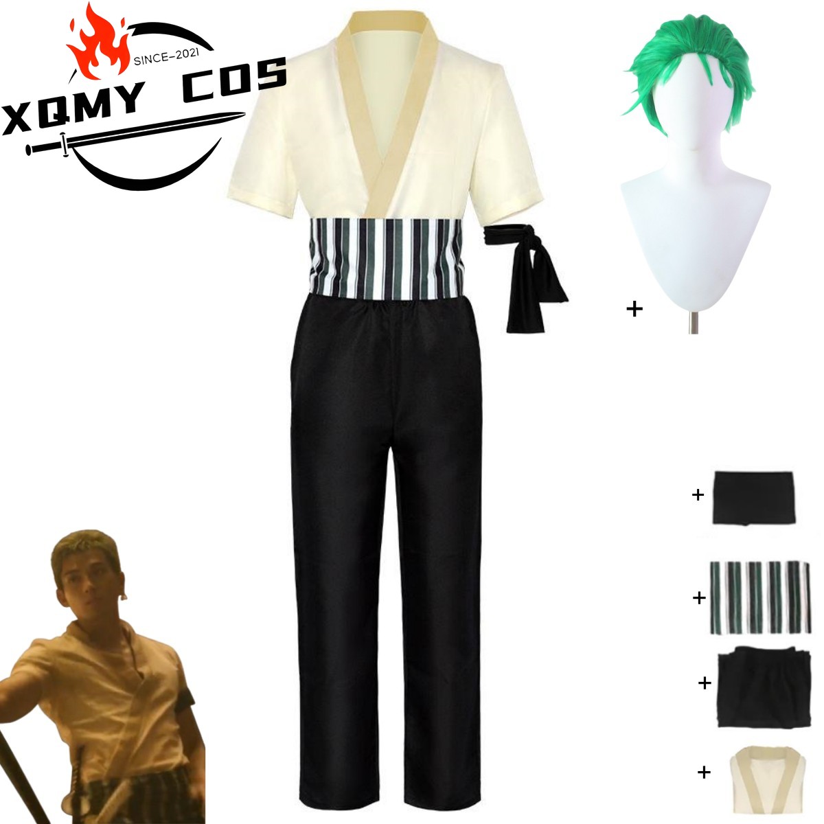 XqNew Anime Movie Roronoa Zoro - Cosplay Anime Zoro recension och pris
